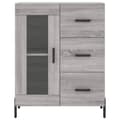 Pikkukuva 4 / 11: vidaXL Senkki harmaa Sonoma 69,5x34x90 cm tekninen puu