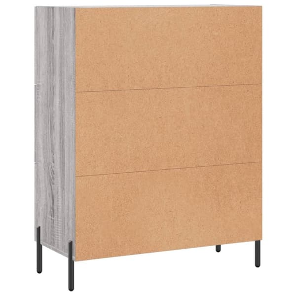 vidaXL Senkki harmaa Sonoma 69,5x34x90 cm tekninen puu