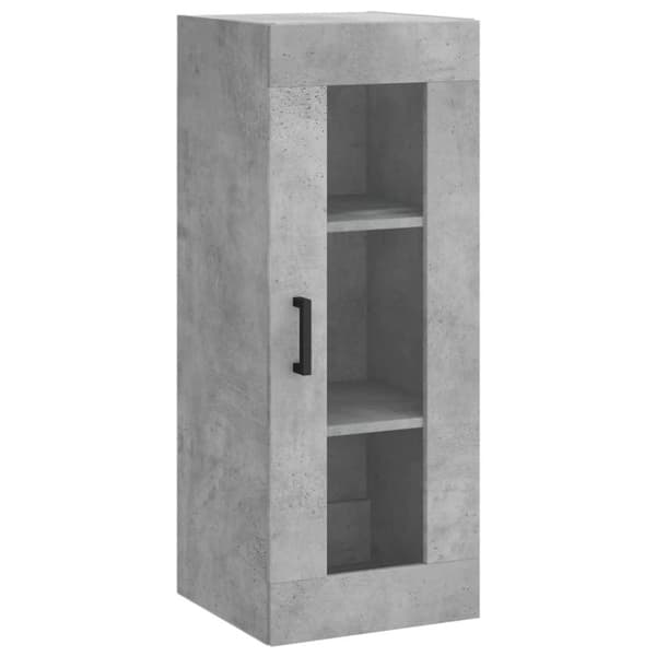 vidaXL Veggskap betonggrå 69,5x34x90 cm