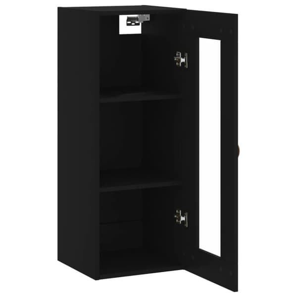 vidaXL Veggskap svart 34,5x34x90 cm