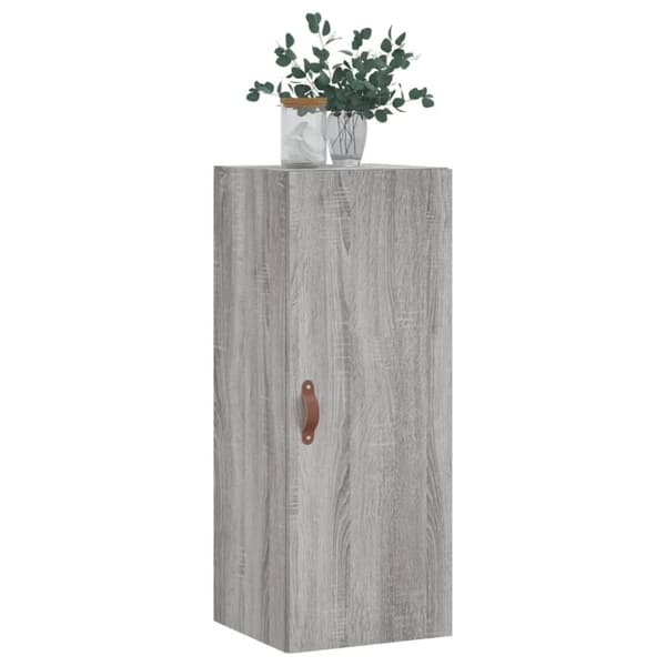 vidaXL vægskab 34,5x34x90 cm grå sonoma-eg