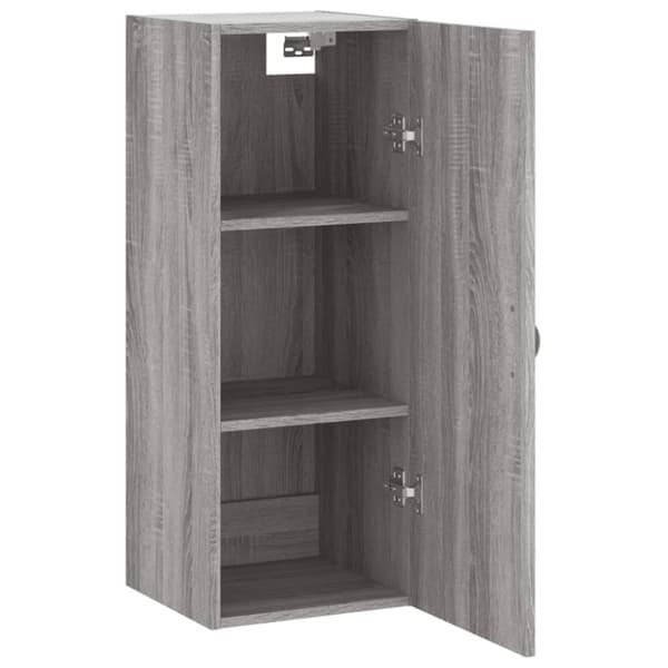 vidaXL vægskab 34,5x34x90 cm grå sonoma-eg