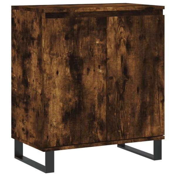 vidaXL Byrå rökfärgad ek 60x35x70 cm konstruerat trä