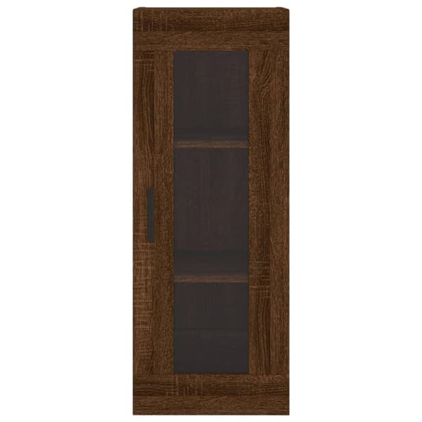 vidaXL Veggskap brun eik 34,5x34x90 cm
