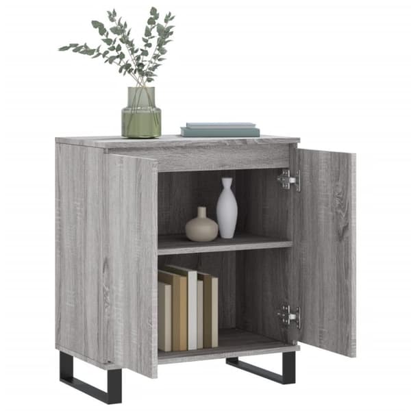 vidaXL Skjenk grå sonoma 60x35x70 cm konstruert tre