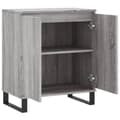 Pikkukuva 5 / 11: vidaXL Senkki harmaa Sonoma 60x35x70 cm tekninen puu