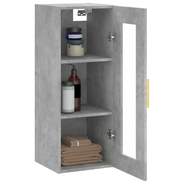 vidaXL vægskab 34,5x34x90 cm betongrå