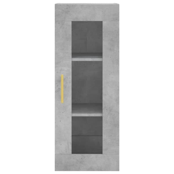 vidaXL Veggskap betonggrå 69,5x34x90 cm