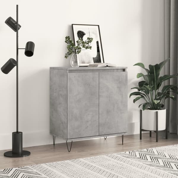 vidaXL skænk 60x35x70 cm konstrueret træ betongrå