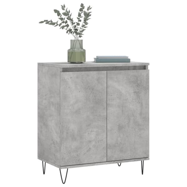 vidaXL Skjenk betonggrå 60x35x70 cm konstruert tre