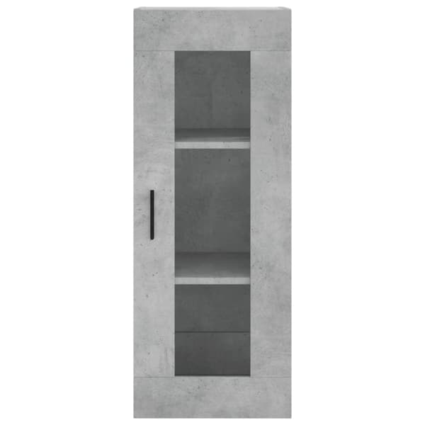 vidaXL Veggskap betonggrå 69,5x34x90 cm