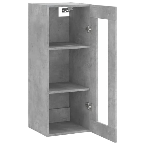 vidaXL vægskab 34,5x34x90 cm betongrå