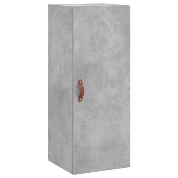 vidaXL Veggskap betonggrå 69,5x34x90 cm