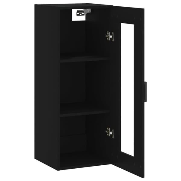 vidaXL Veggskap svart 34,5x34x90 cm