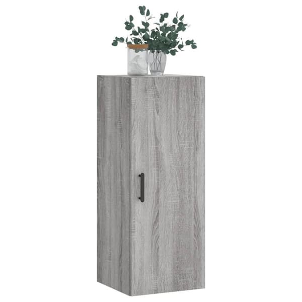 vidaXL vægskab 34,5x34x90 cm grå sonoma-eg