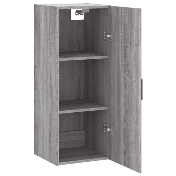 vidaXL vægskab 34,5x34x90 cm grå sonoma-eg