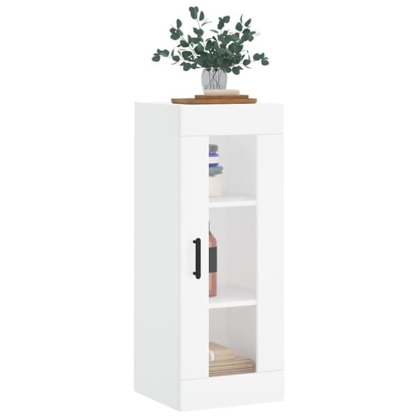 vidaXL Veggskap hvit 34,5x34x90 cm