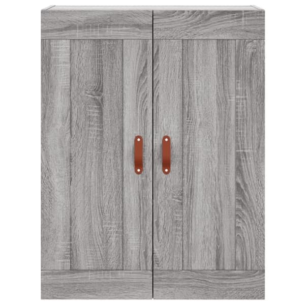 vidaXL højskab 69,5x34x180 cm konstrueret træ grå sonoma-eg