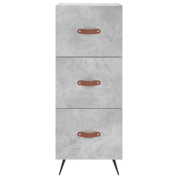 vidaXL skab 34,5x34x180 cm konstrueret træ betongrå