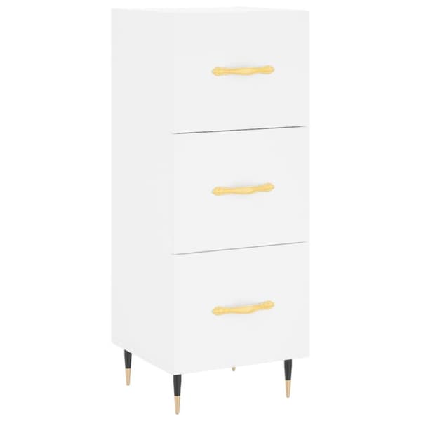 vidaXL skab 34,5x34x180 cm konstrueret træ hvid