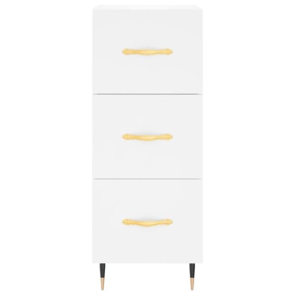 vidaXL skab 34,5x34x180 cm konstrueret træ hvid