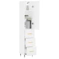 Miniatyrbillede 2 af 11: vidaXL skab 34,5x34x180 cm konstrueret træ hvid