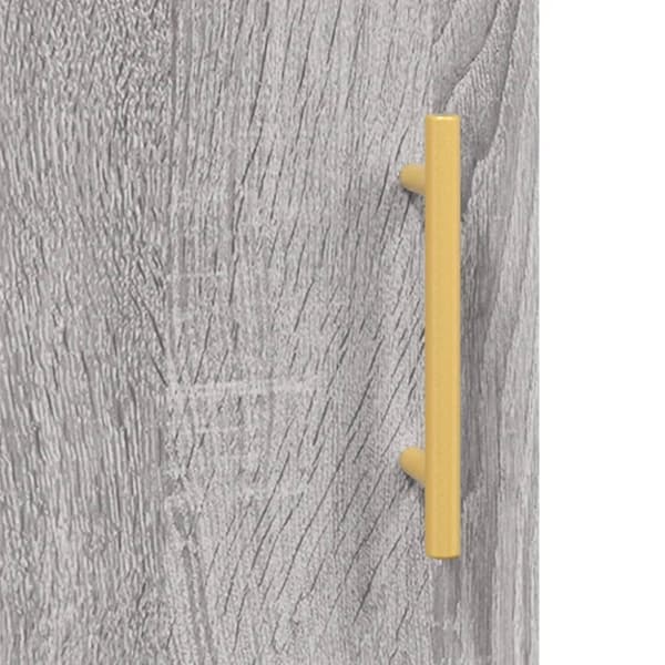 vidaXL højskab 34,5x34x180 cm konstrueret træ grå sonoma-eg