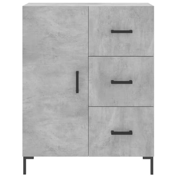 vidaXL Högskåp betonggrå 69,5x34x180 cm konstruerat trä