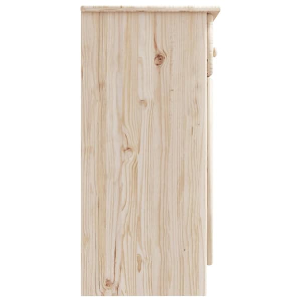 vidaXL Skjenk ALTA 112x35x73 cm heltre furu