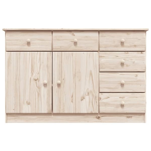 vidaXL Skjenk ALTA 112x35x73 cm heltre furu