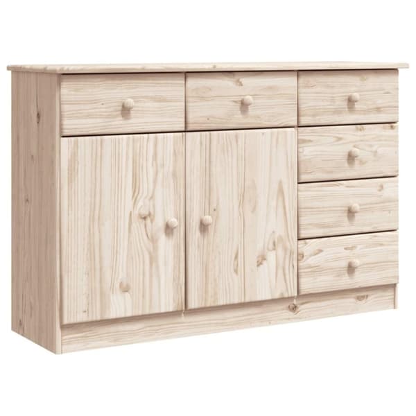vidaXL Skjenk ALTA 112x35x73 cm heltre furu