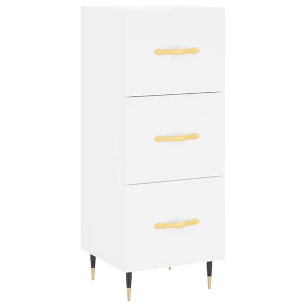 vidaXL skab 34,5x34x180 cm konstrueret træ hvid