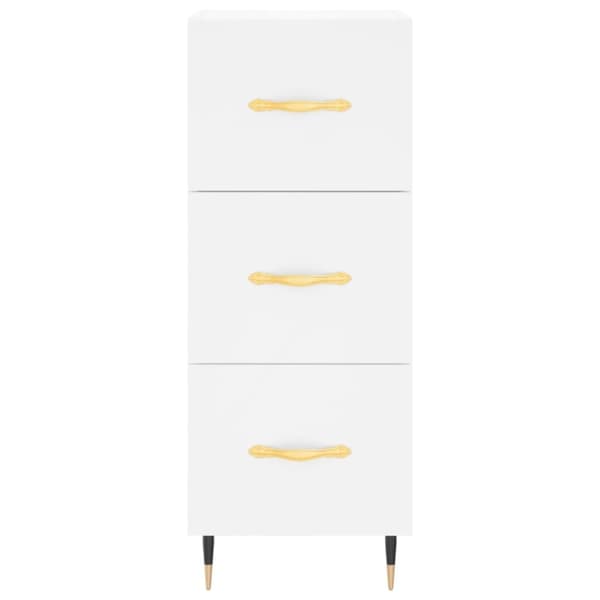 vidaXL skab 34,5x34x180 cm konstrueret træ hvid