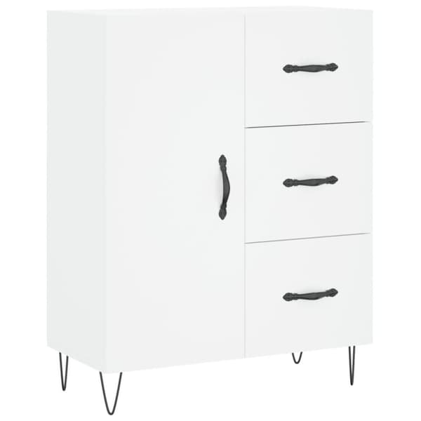 vidaXL Kaappi valkoinen 69,5x34x180 cm tekninen puu