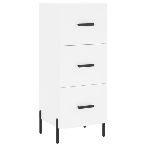 vidaXL Highboard hvit 34,5x34x180 cm konstruert tre