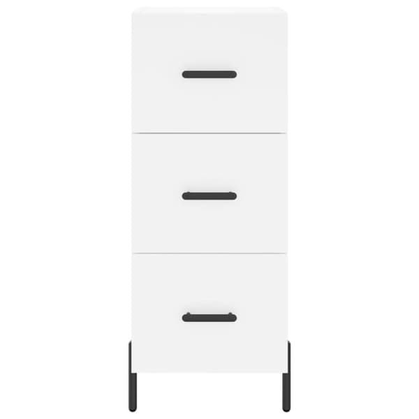 vidaXL Highboard hvit 34,5x34x180 cm konstruert tre