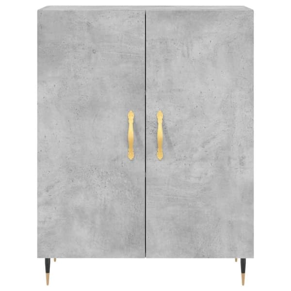 vidaXL højskab 69,5x34x180 cm konstrueret træ betongrå