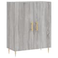 Miniatyrbilde 6 av 11: vidaXL Highboard grå sonoma 69,5x34x180 cm konstruert tre