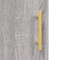 Miniatyrbilde 9 av 11: vidaXL Highboard grå sonoma 69,5x34x180 cm konstruert tre