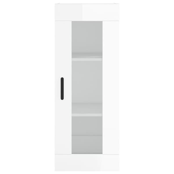 vidaXL skab 34,5x34x180 cm konstrueret træ hvid højglans