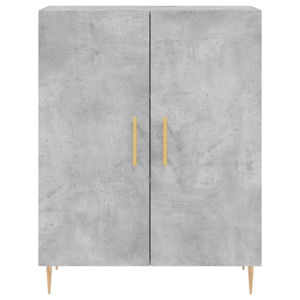 vidaXL højskab 69,5x34x180 cm konstrueret træ betongrå