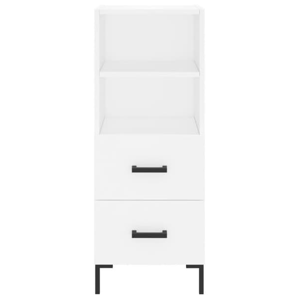 vidaXL skab 34,5x34x180 cm konstrueret træ hvid