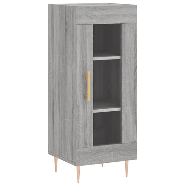vidaXL skab 34,5x34x180 cm konstrueret træ grå sonoma-eg