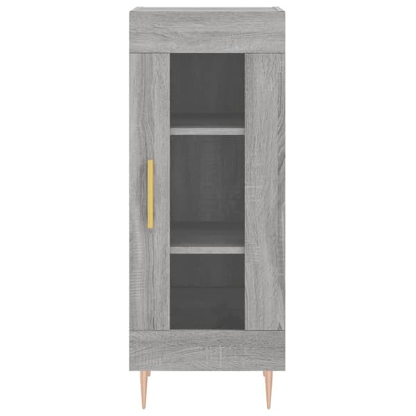vidaXL skab 34,5x34x180 cm konstrueret træ grå sonoma-eg