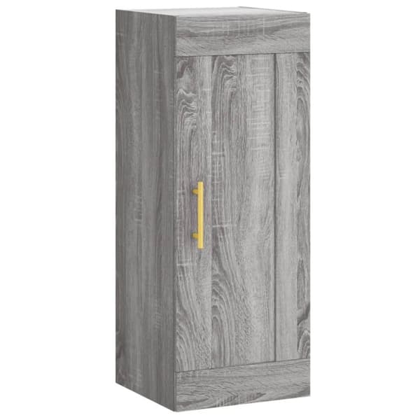 vidaXL skab 34,5x34x180 cm konstrueret træ grå sonoma-eg