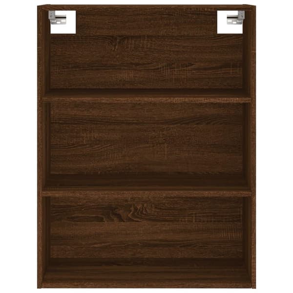 vidaXL Highboard brun eik 69,5x34x180 cm konstruert tre