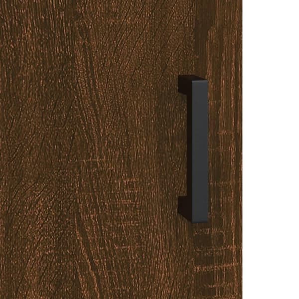 vidaXL Highboard brun eik 69,5x34x180 cm konstruert tre