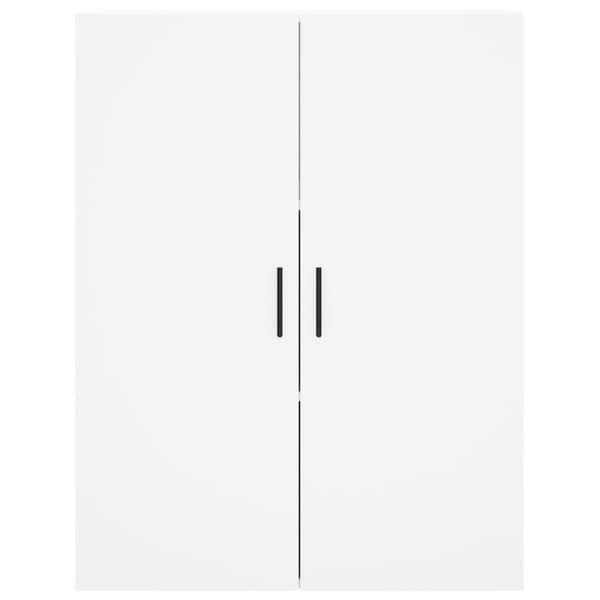 vidaXL Högskåp vit 69,5x34x180 cm konstruerat trä