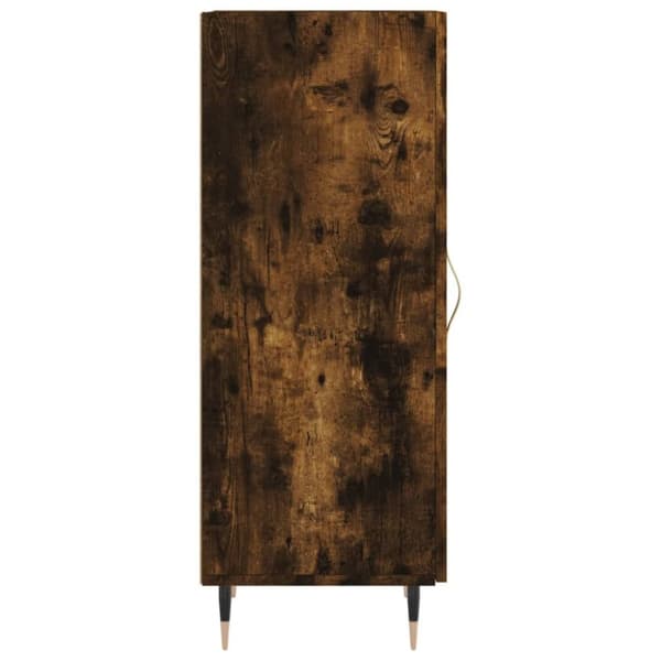 vidaXL Skänk rökfärgad ek 34,5x34x90 cm konstruerat trä