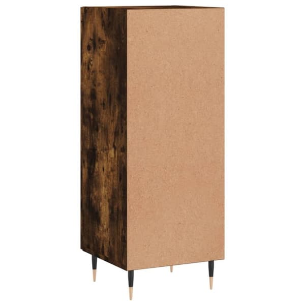 vidaXL Skänk rökfärgad ek 34,5x34x90 cm konstruerat trä